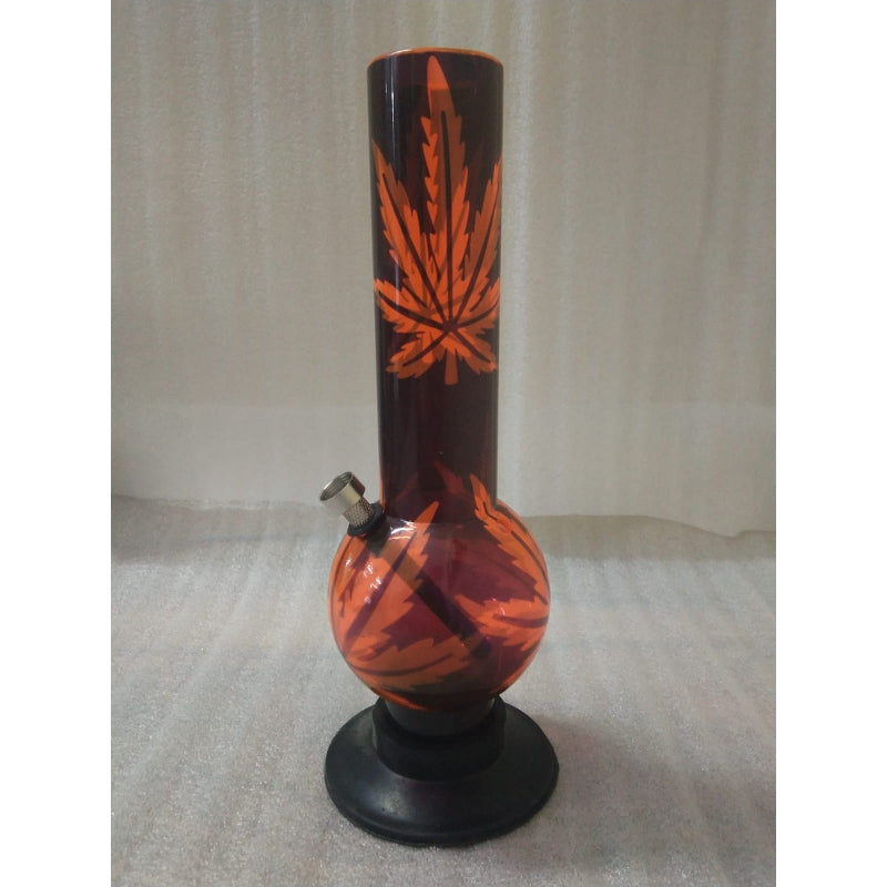 Transparent orange herb bong