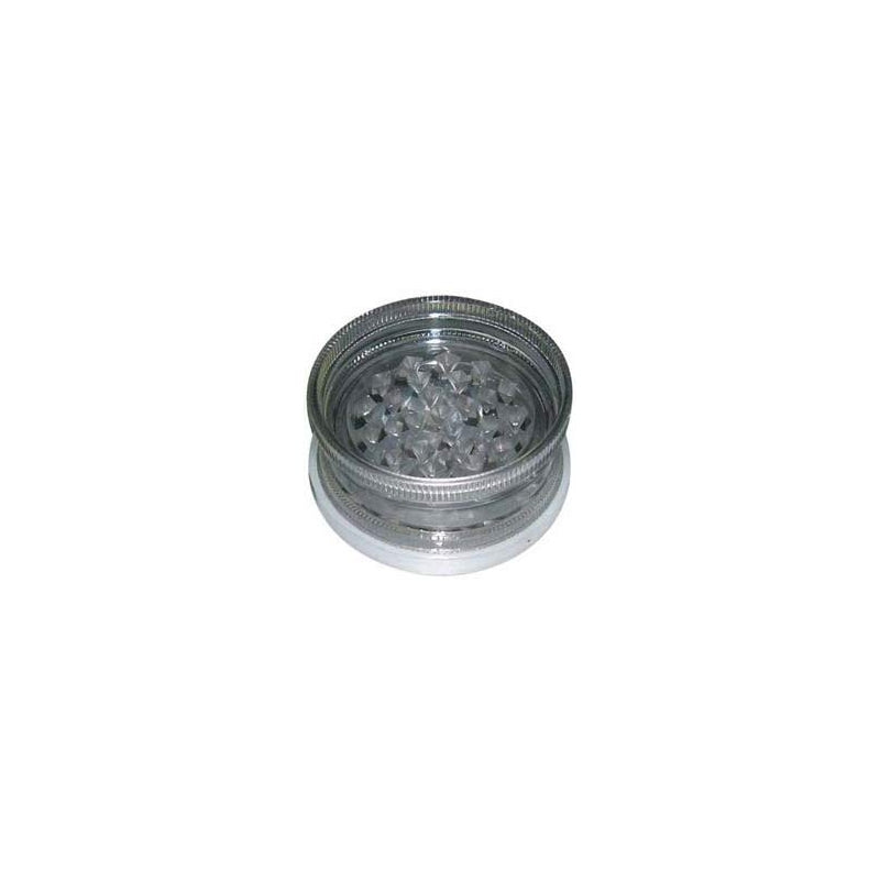 Acrylic herb crusher with transparent base