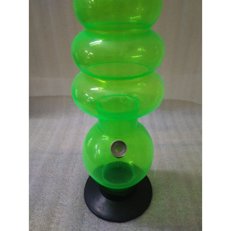 Moksha 22 inch acrylic bong
Transparent green waterpipe