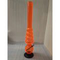 Transparent orange smoking bong