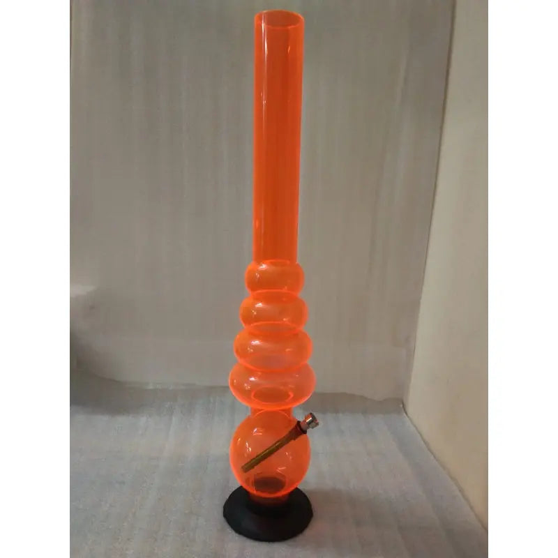 Transparent orange smoking bong