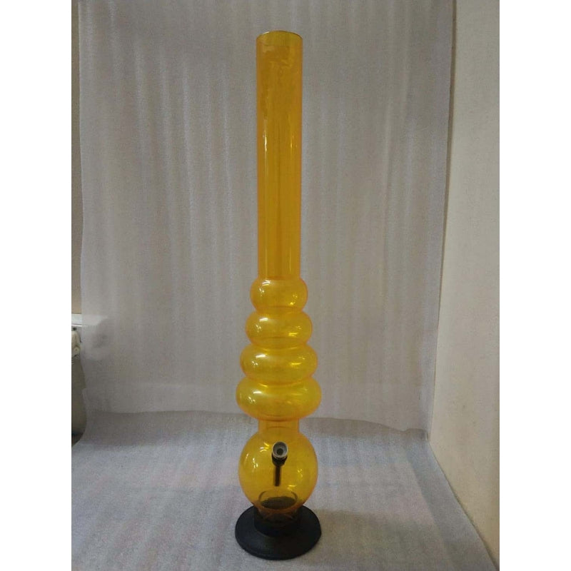 Transparent tall smoking bong
Heavy-duty acrylic bong for smooth hits