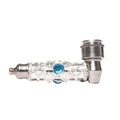 Compact silver smoking pipe