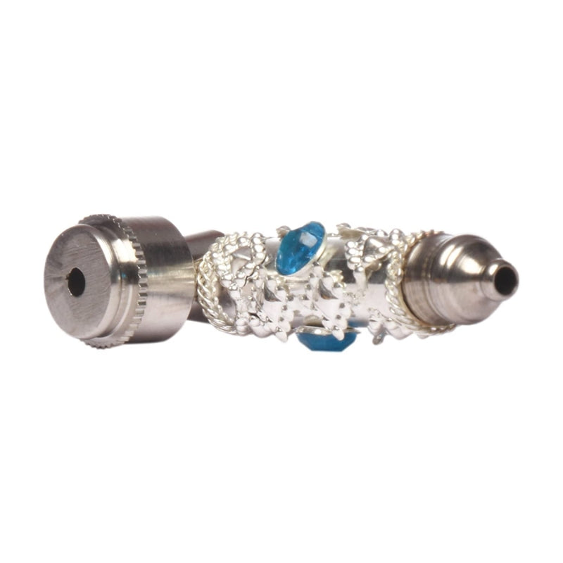 Moksha 2.5 inch silver aluminum smoking pipe