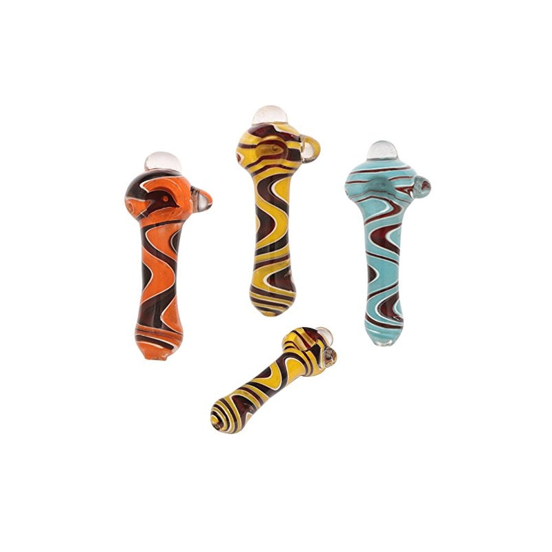 Stylish zigzag herbal pipes
