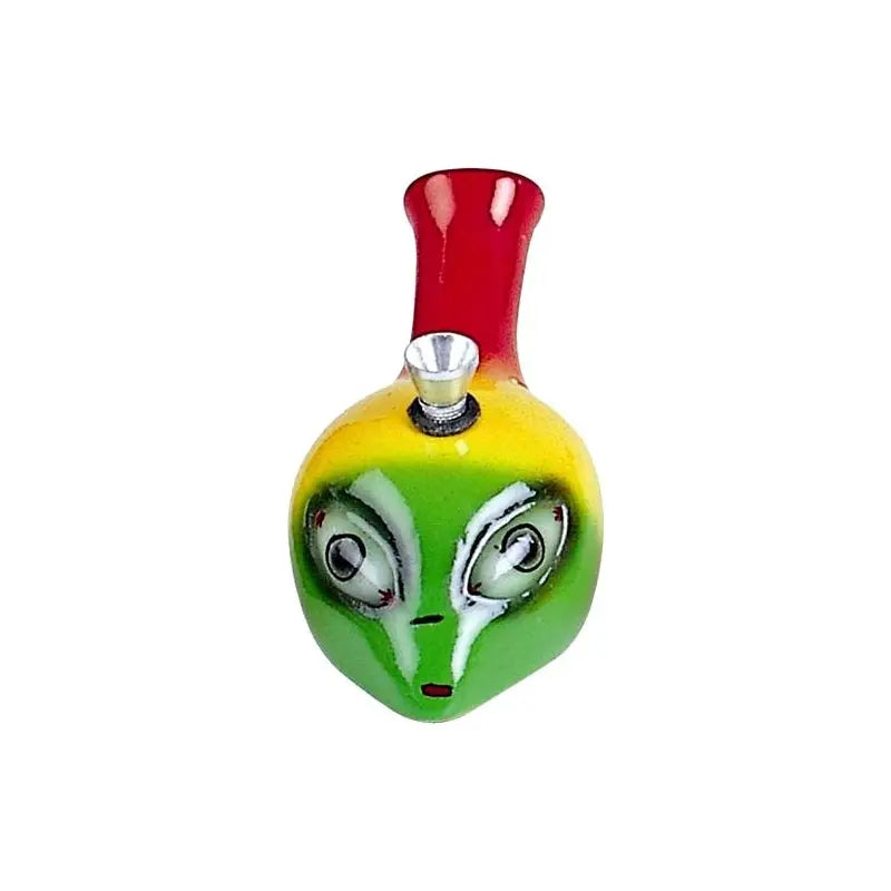 Rasta alien ceramic mini bong