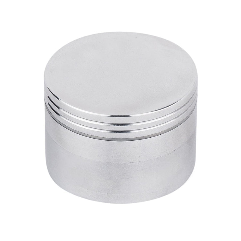 Moksha 63mm 4-Part Silver Metal Herb Grinder with Honey Dust Filter Moksha Bongs