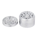 Moksha 63mm 4-Part Silver Metal Herb Grinder with Honey Dust Filter Moksha Bongs