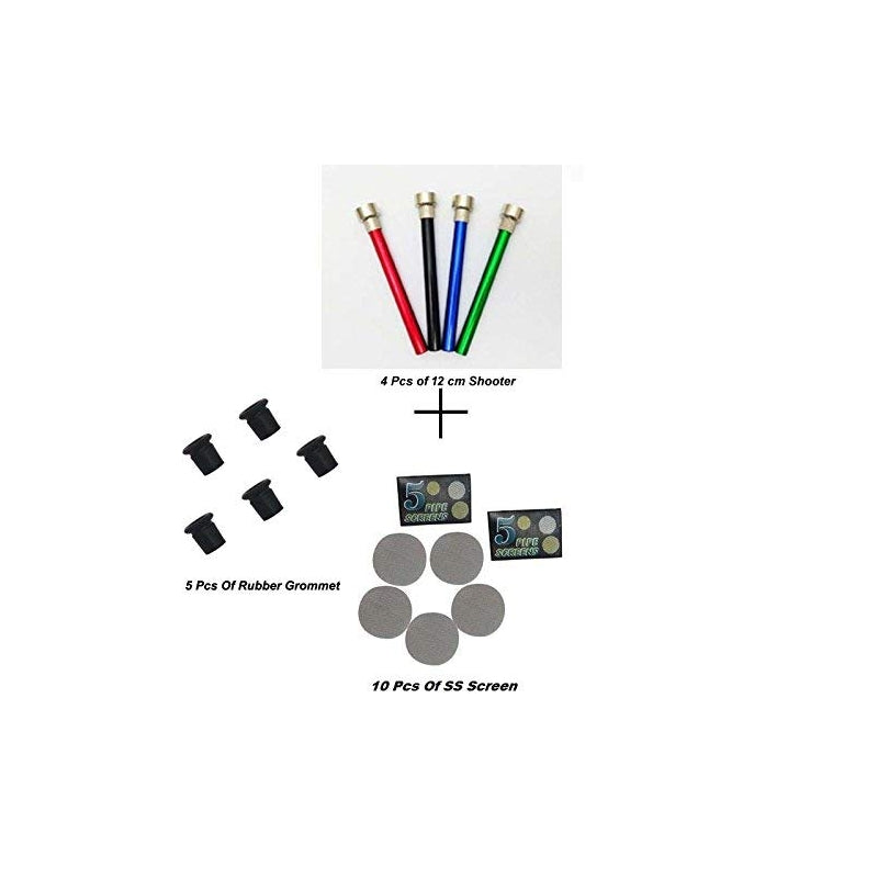 Moksha 4pcs 8cm metal shooter pipe set