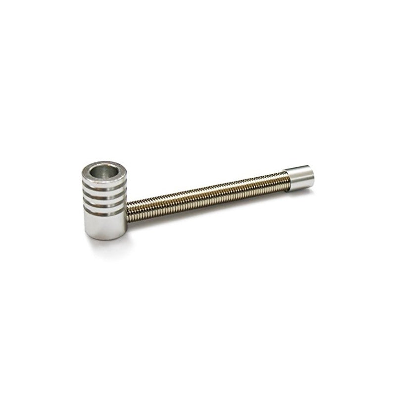 Moksha 4.4 Inch Flexible Stealth Metal Pipe – Compact Tobacco Pipe (1 Pc) Moksha Bongs