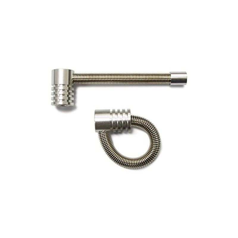 Moksha 4.4 Inch Flexible Stealth Metal Pipe – Compact Tobacco Pipe (1 Pc) Moksha Bongs