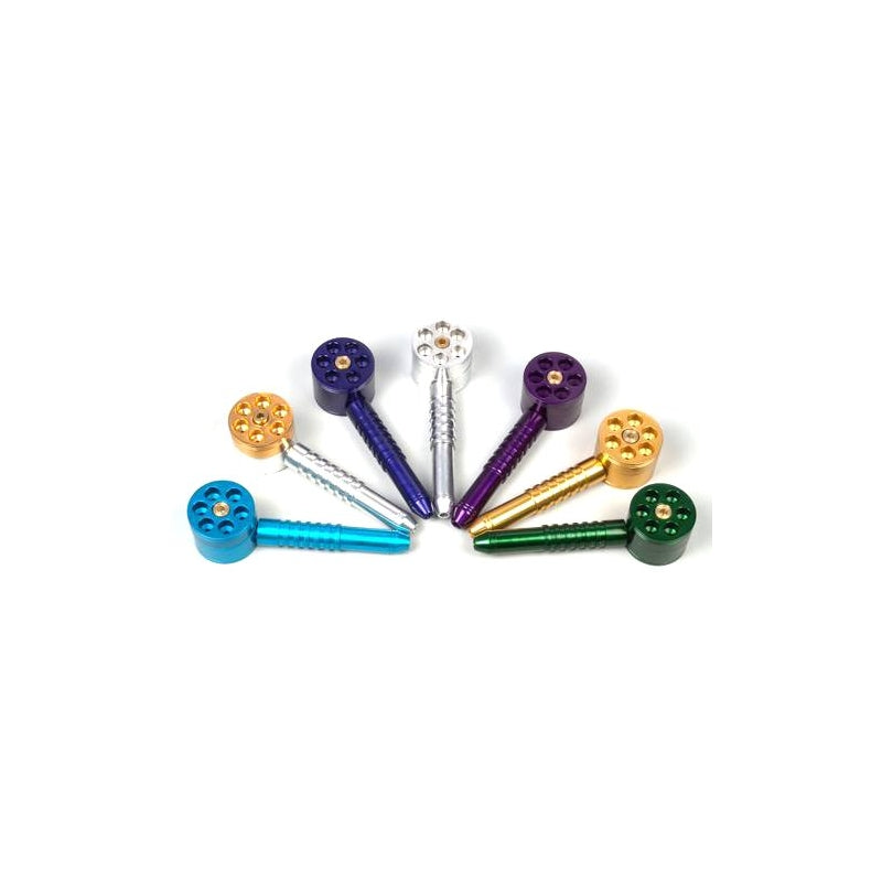 Moksha six shooter aluminum smoking pipe
