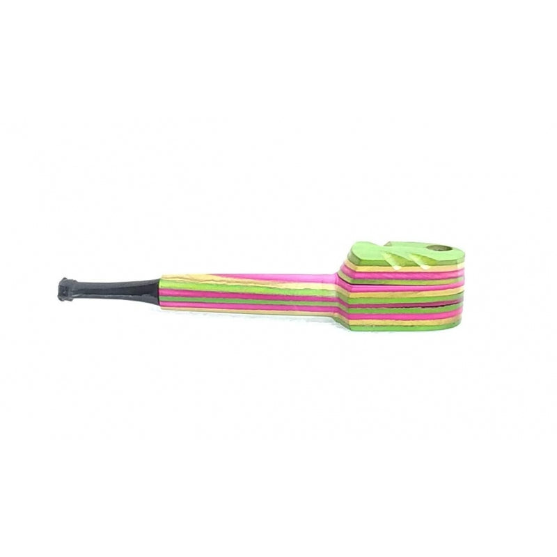 Multicolor wooden tobacco pipe