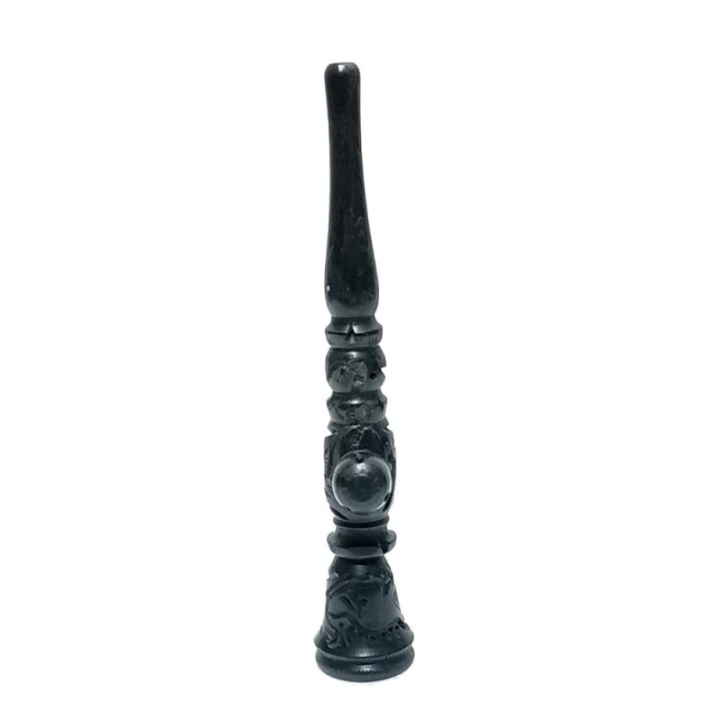 Moksha 5-Inch Black Handmade Wooden Cigar/Tobacco Pipe – Collectible