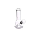 single bulb clear glass bong