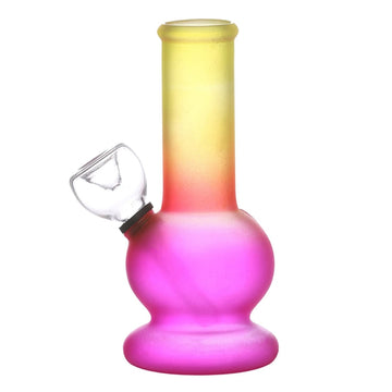 Moksha 5 Inch Glass Smoking Pipe Bong (13cm, Multi Color)