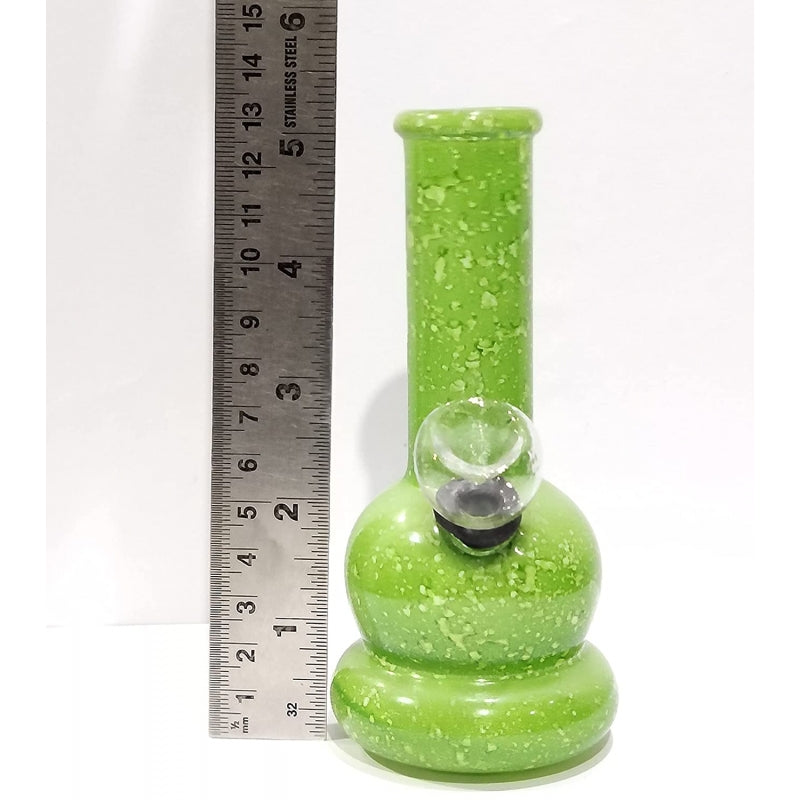 Moksha 5 inch glass water pipe bong, portable hookah, smoking pipe