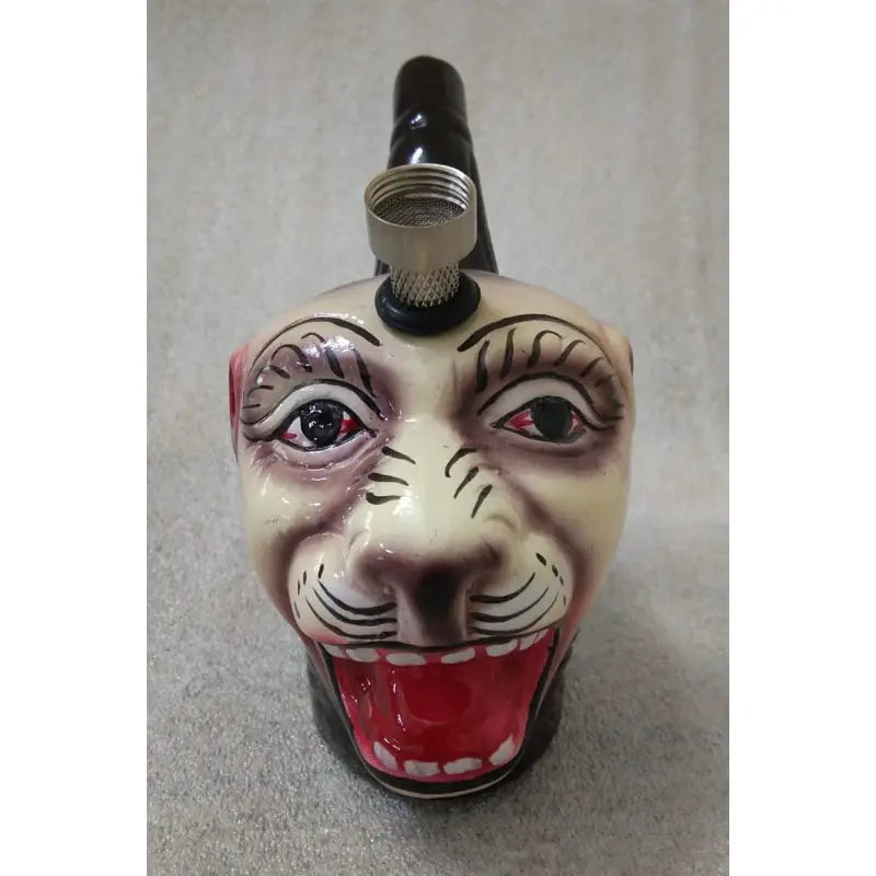 Artistic Ceramic Bong India
Small Lion Face Bong for Legal Herbs