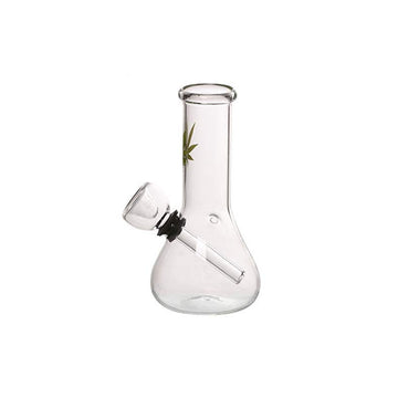 Moksha 5 inch mini glass rolling pipe, portable hookah, smoking pipe (13cm, clear)