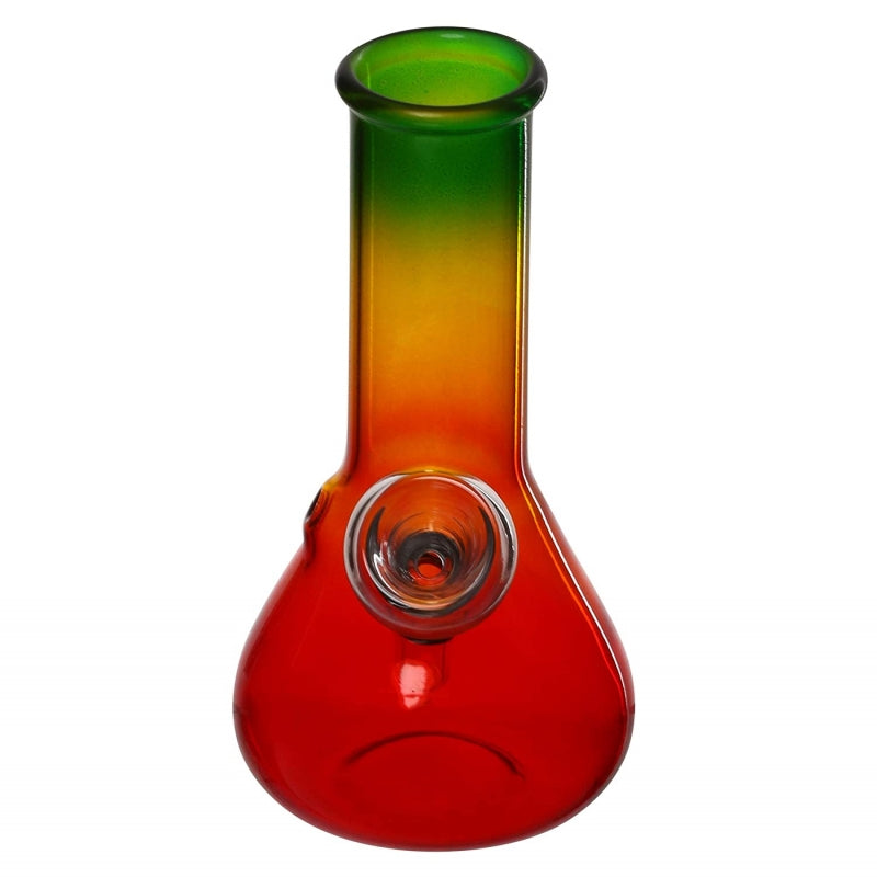 Moksha 5 Inch Mini Glass Water Pipe Bong, Portable Hookah, Smoking Pipe (13cm, Multicolour)