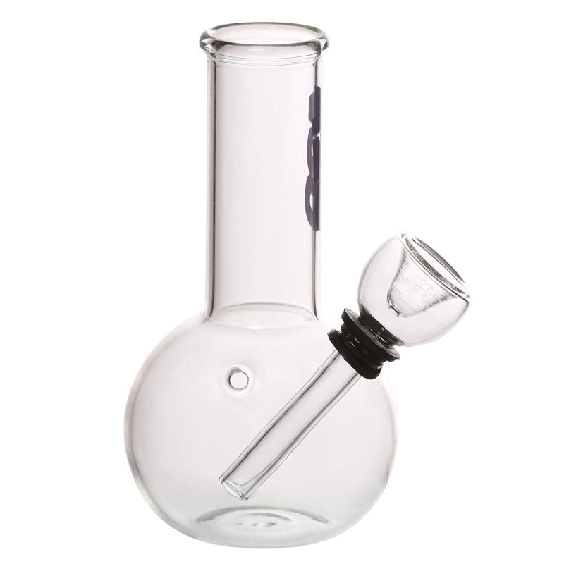 Moksha 5-Inch Mini Glass Water Pipe Bong, Portable Smoking Pipe (13cm, Transparent)