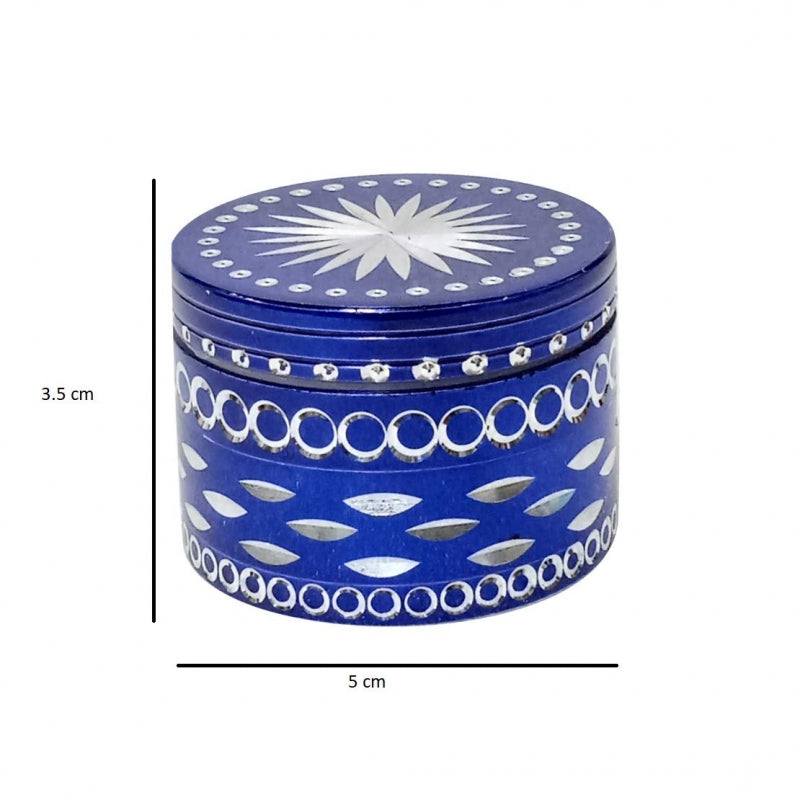 4-part metal herb crusher with filter