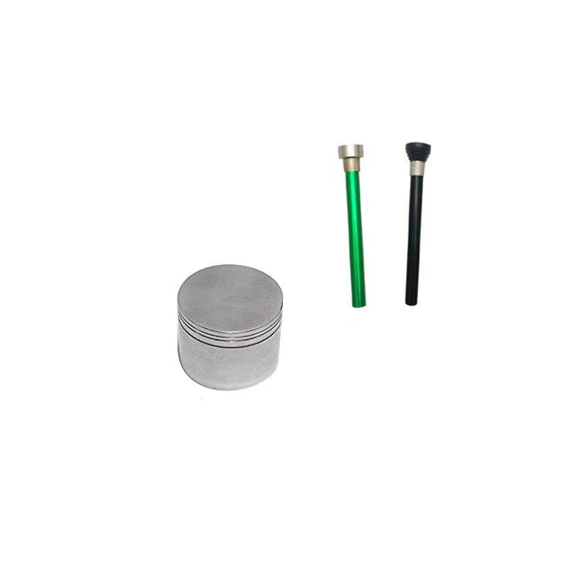 Moksha silver 50mm metal herb grinder