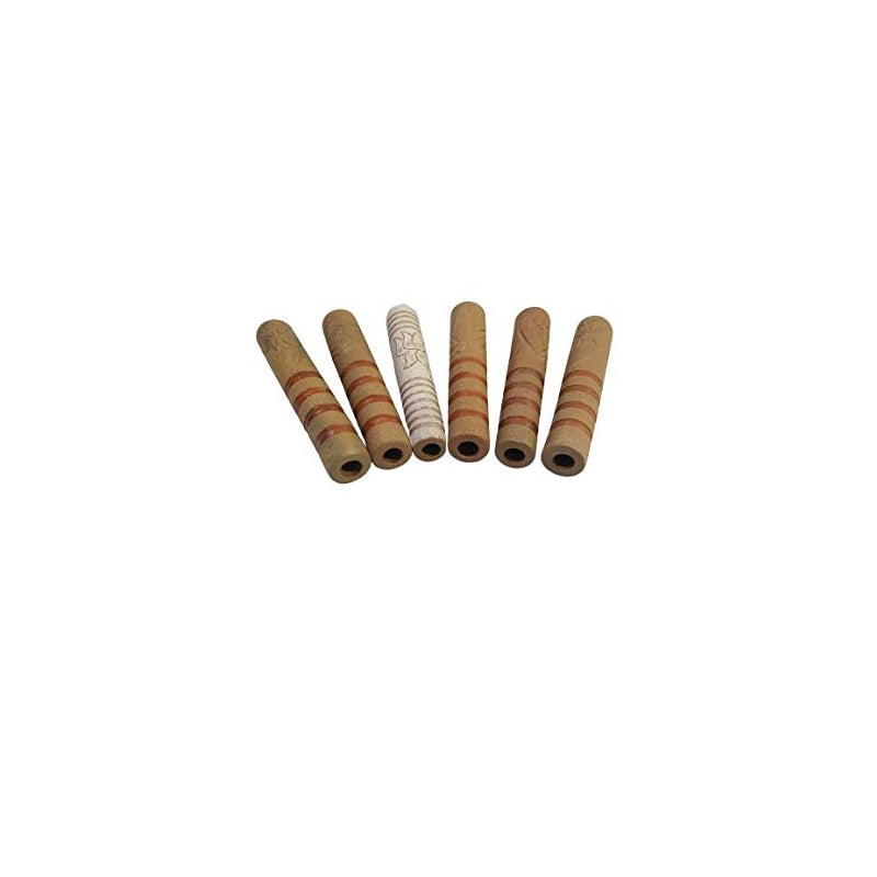 Moksha 6 inch clay smoking chillum pipe 1 pc