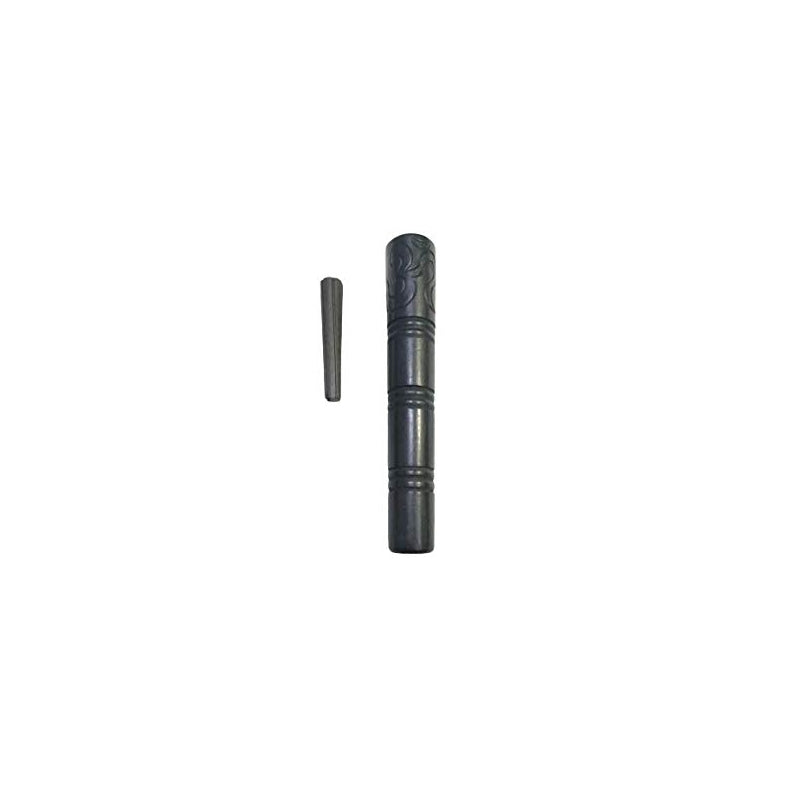 Moksha 6 Inch Black Clay Chillum Pipe | Traditional Smoking Chillum Moksha Bongs