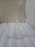moksha 6 inch mini glass bong clear