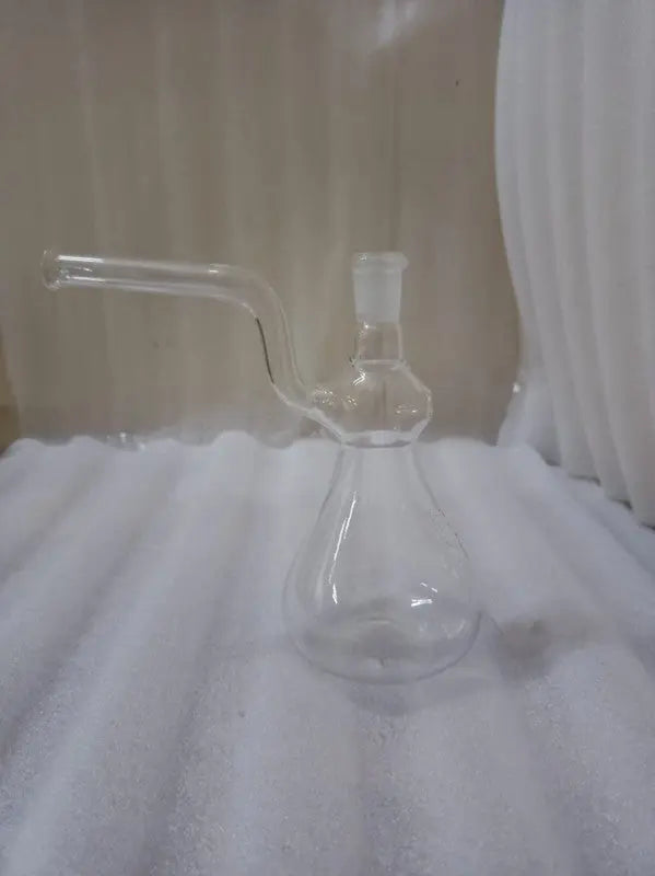 Moksha 6 Inch Mini Handy Glass Bong – Portable Waterpipe (15cm, Clear) Moksha Bongs