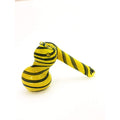 Sidecar-style glass tobacco pipe