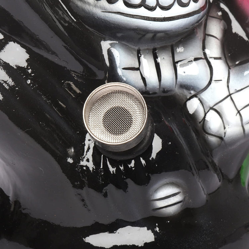 Moksha 6 inch tall devil shape ceramic water bong