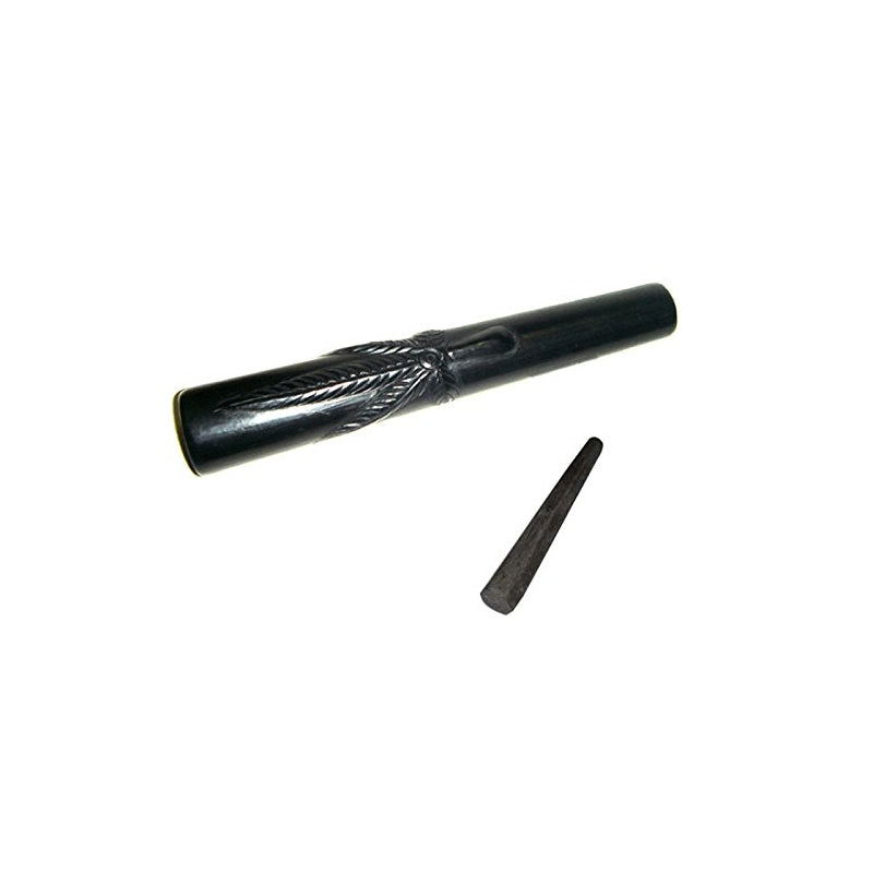 6 inch Moksha clay chillum for herbal smoking