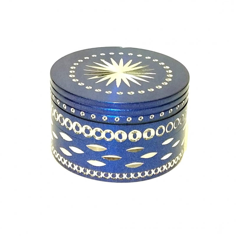 Moksha 63mm metal herb grinder with honey dust filter
