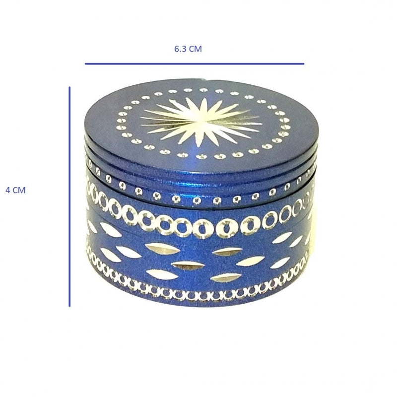 Assorted color metal herb crusher 63mm