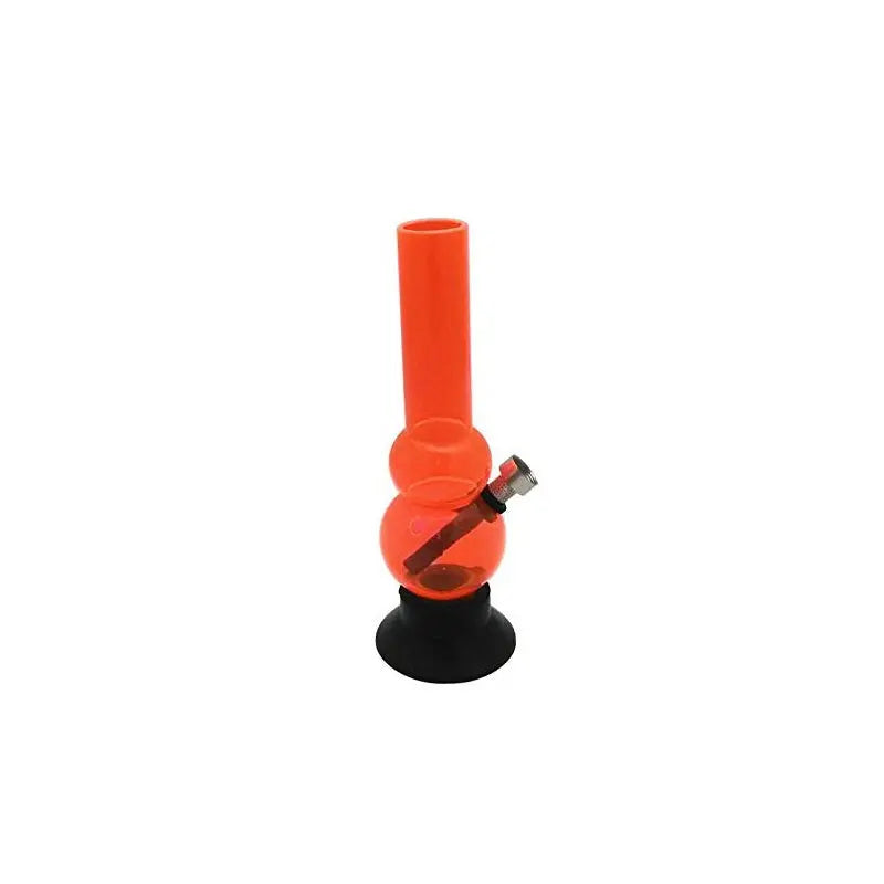 moksha 8 inch orange acrylic mini bong
