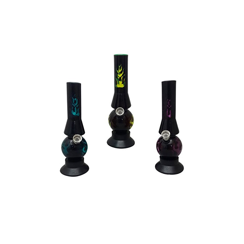 Moksha 8 inch acrylic mini smoking bong.