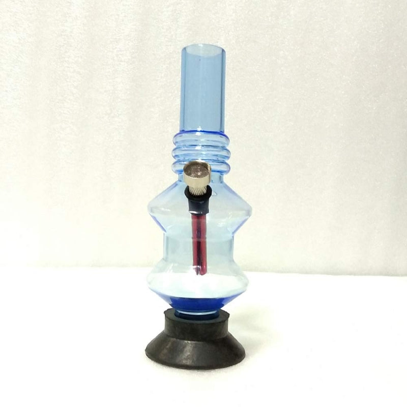 Moksha 8 inch acrylic water smoking bong, waterpipe 1 pc mix colors