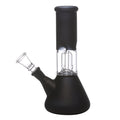 Moksha 8 inch black glass percolator bong