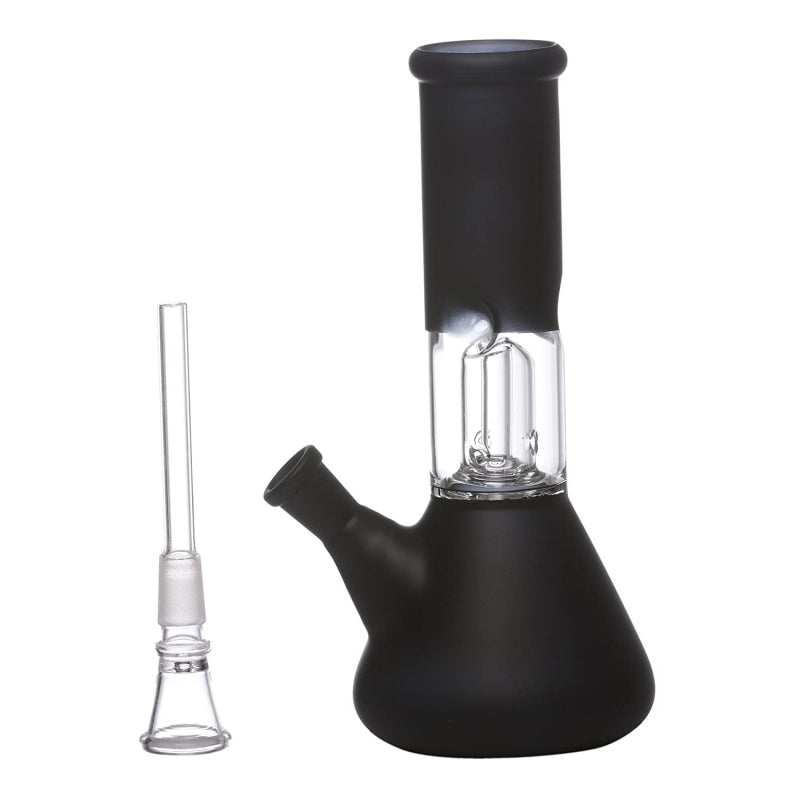 Ice bong with black finish by Moksha