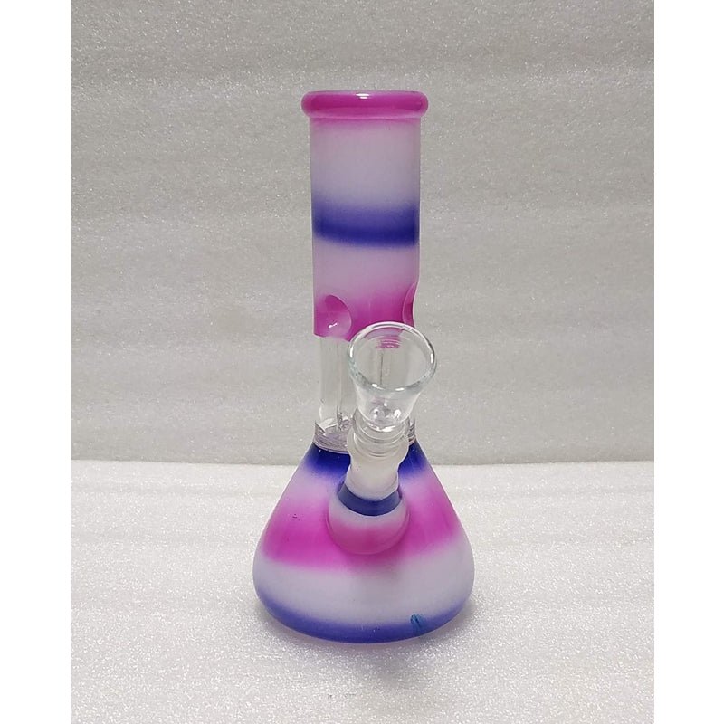 moksha 8 inch glass ice water bong.(20cm multicolor)