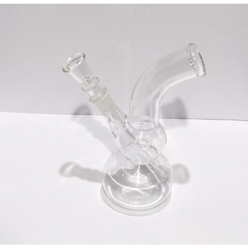 Moksha 8 inch glass smoking bong with shooter