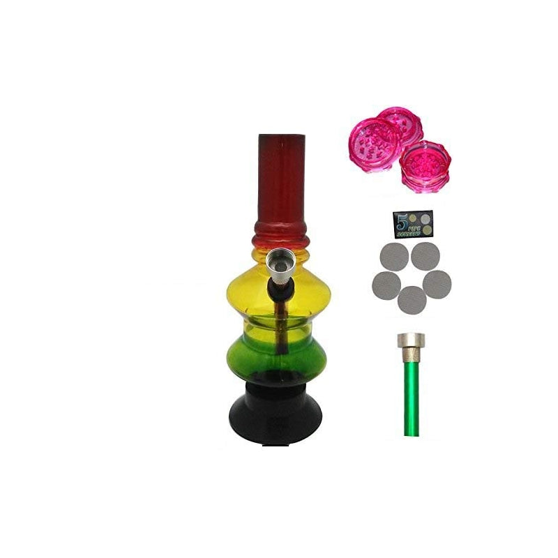 8 inch acrylic hookah bong for herbal smoking by Moksha