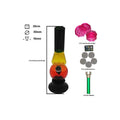 FLAP9 8 Inch Rasta Acrylic Bong Combo with Shooter, SS Screens & 2