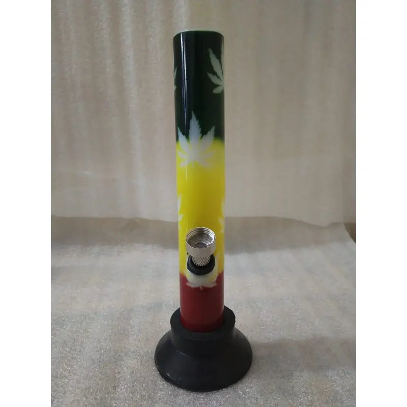 leaf print acrylic mini bong