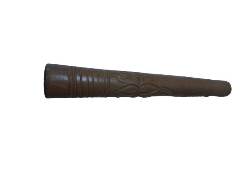 Moksha 8-Inch Wooden Carved Smoking Pipe/Chillum (Assorted Colors & Designs, 20cm, Brown)
