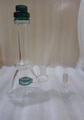 Moksha 8.5 inch green glass bong
