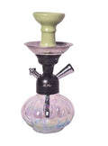 Glass hookah with ceramic bowl