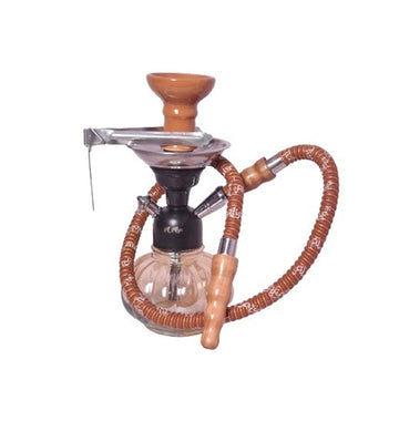 Moksha 9 inch orange glass hookah